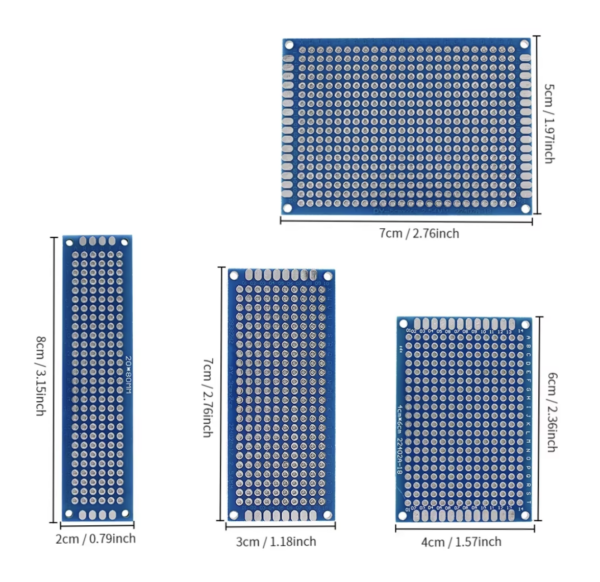 Double sided PCB kit Board Breadboard Universal PCB Experiment Blue Prototype Circuit Boards Diy - Image 2